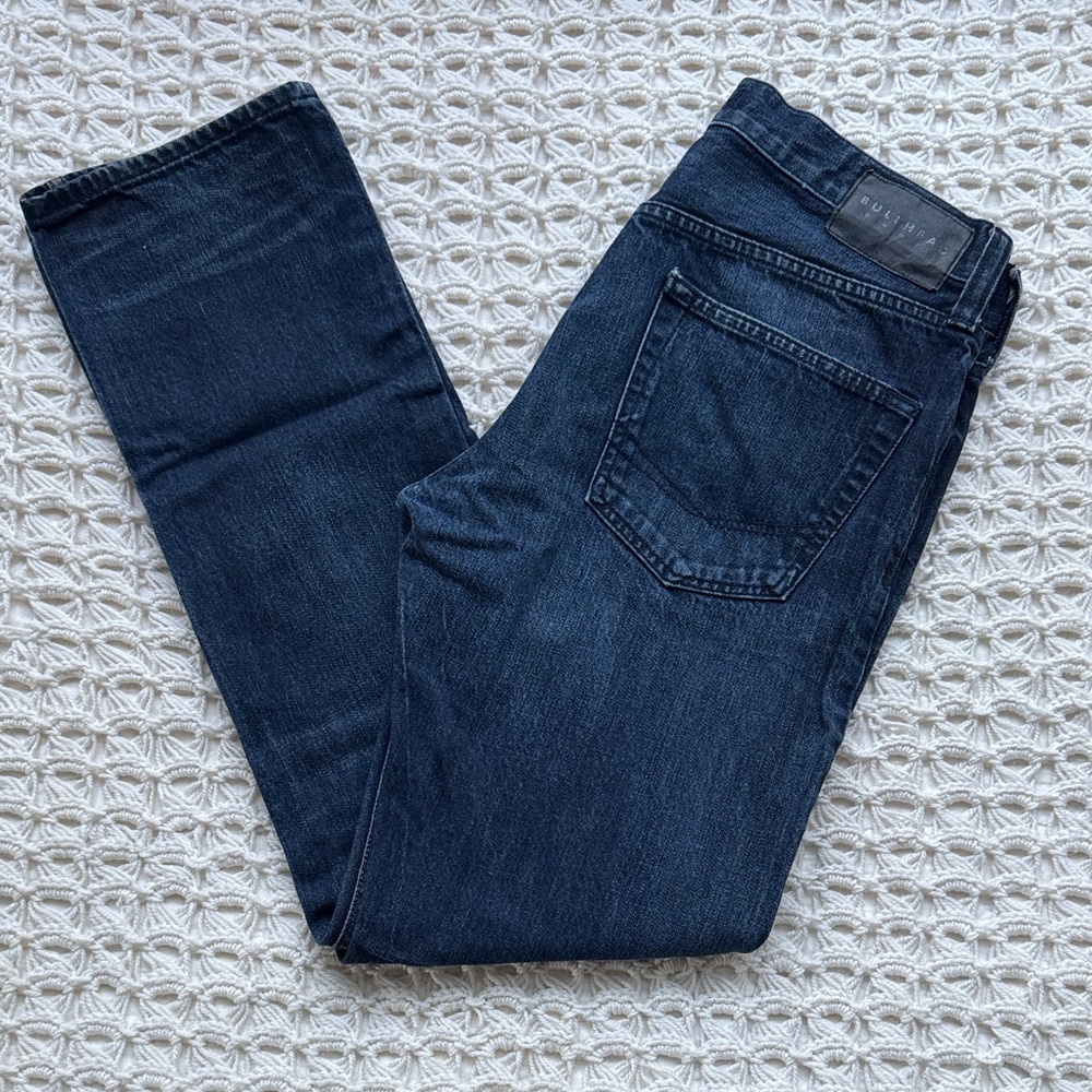 Bullhead Slim Straight Jeans in Dark Blue